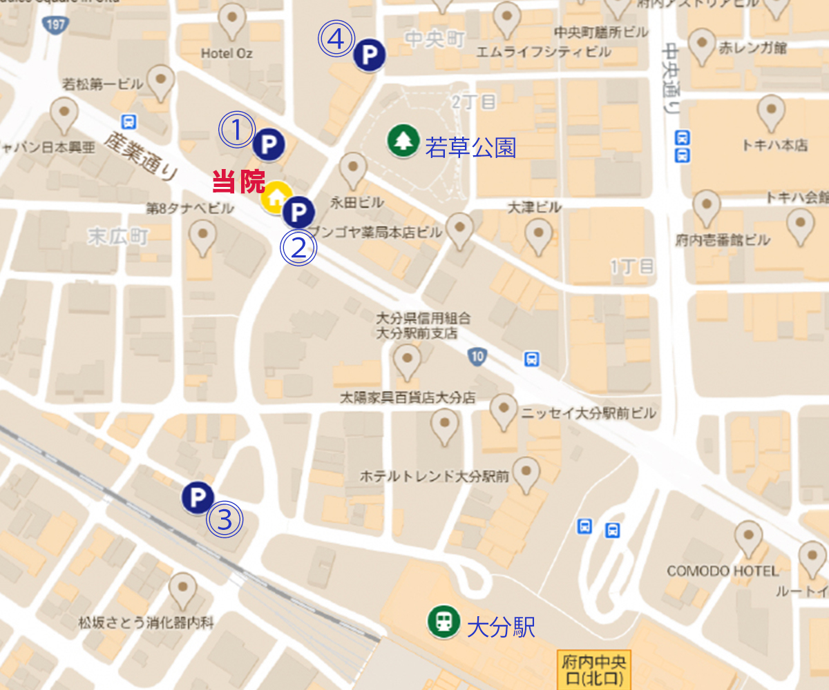 大分駅周辺地図